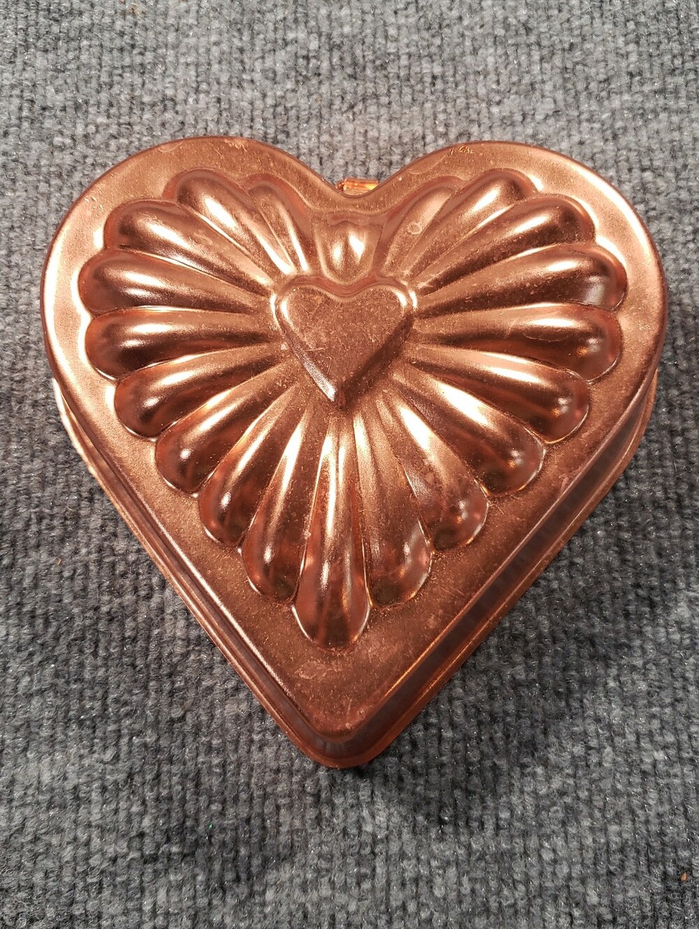 Coppertone Metal Heart Mold